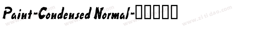 Paint-Condensed Normal字体转换